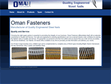 Tablet Screenshot of omanfasteners.com